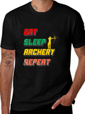 Eat Sleep Archery Repeat Graphic T-Shirt