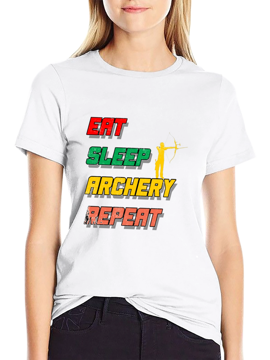 Eat Sleep Archery Repeat Graphic T-Shirt