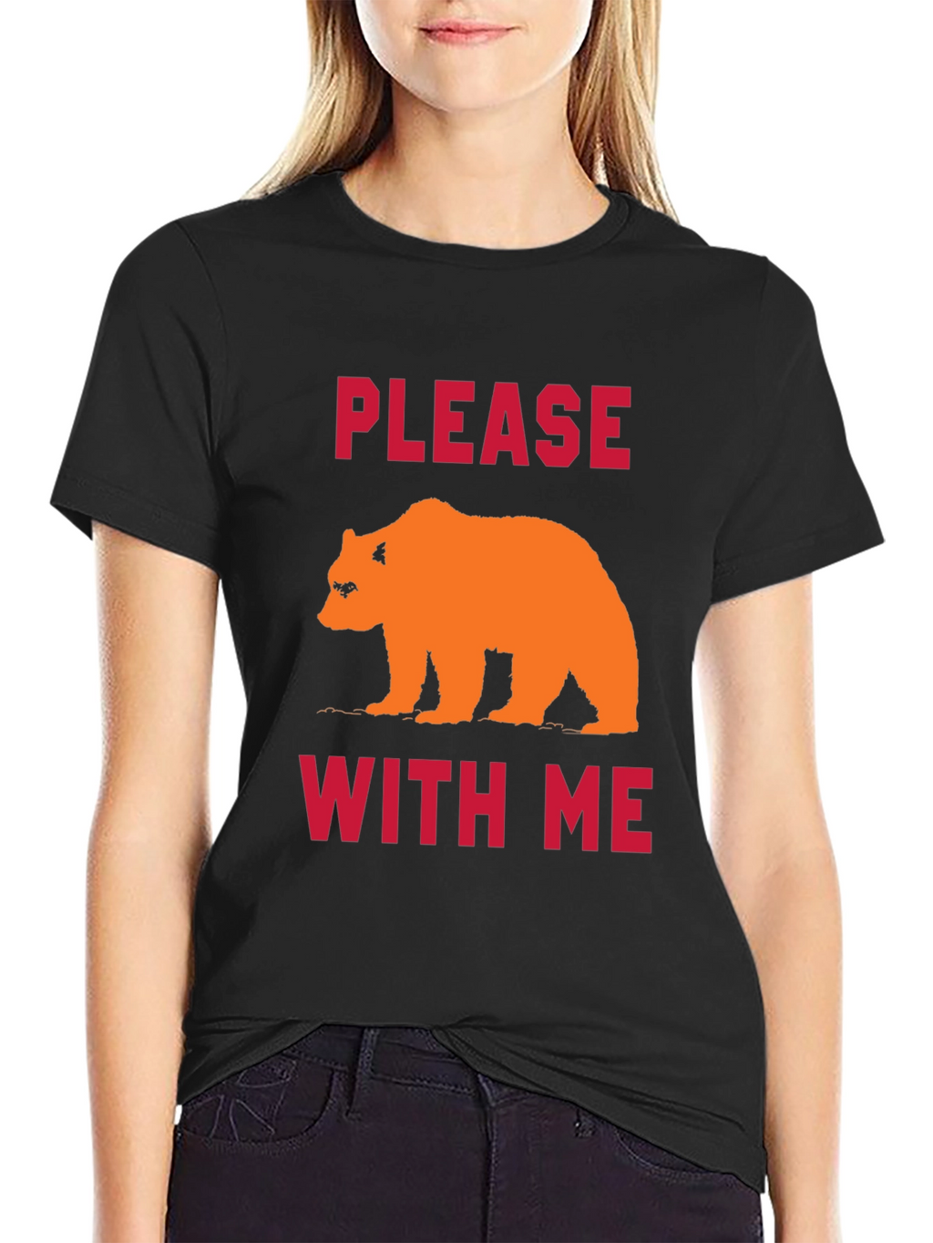 Please Bear With Me Graphic Tee - Black