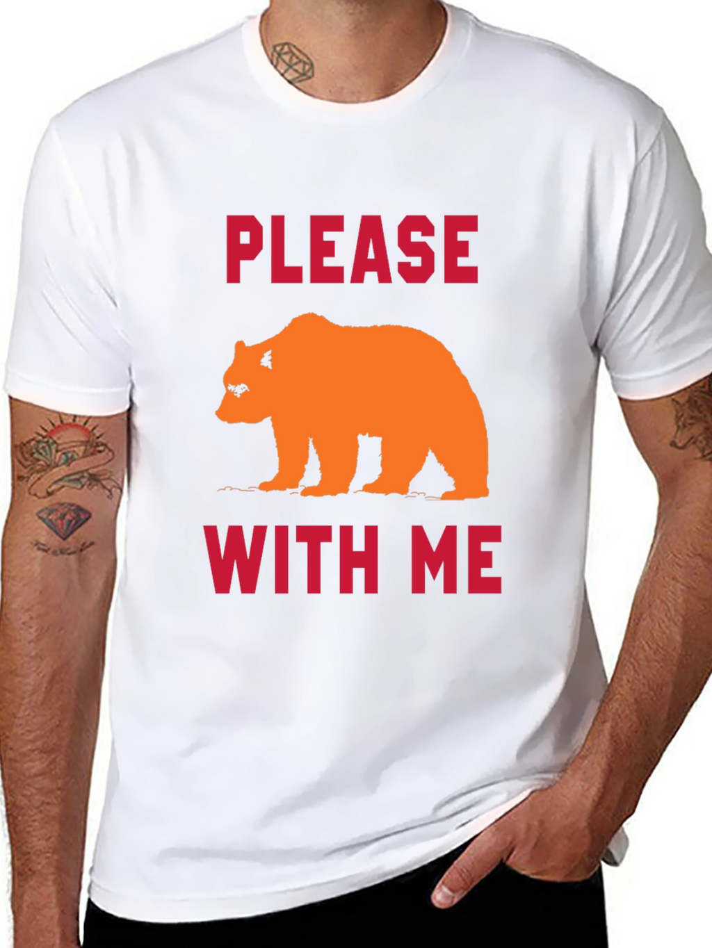 Please Bear With Me Graphic Tee - Black