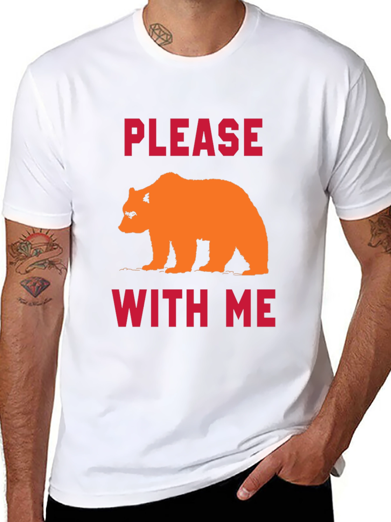 Please Bear With Me Graphic Tee - Black