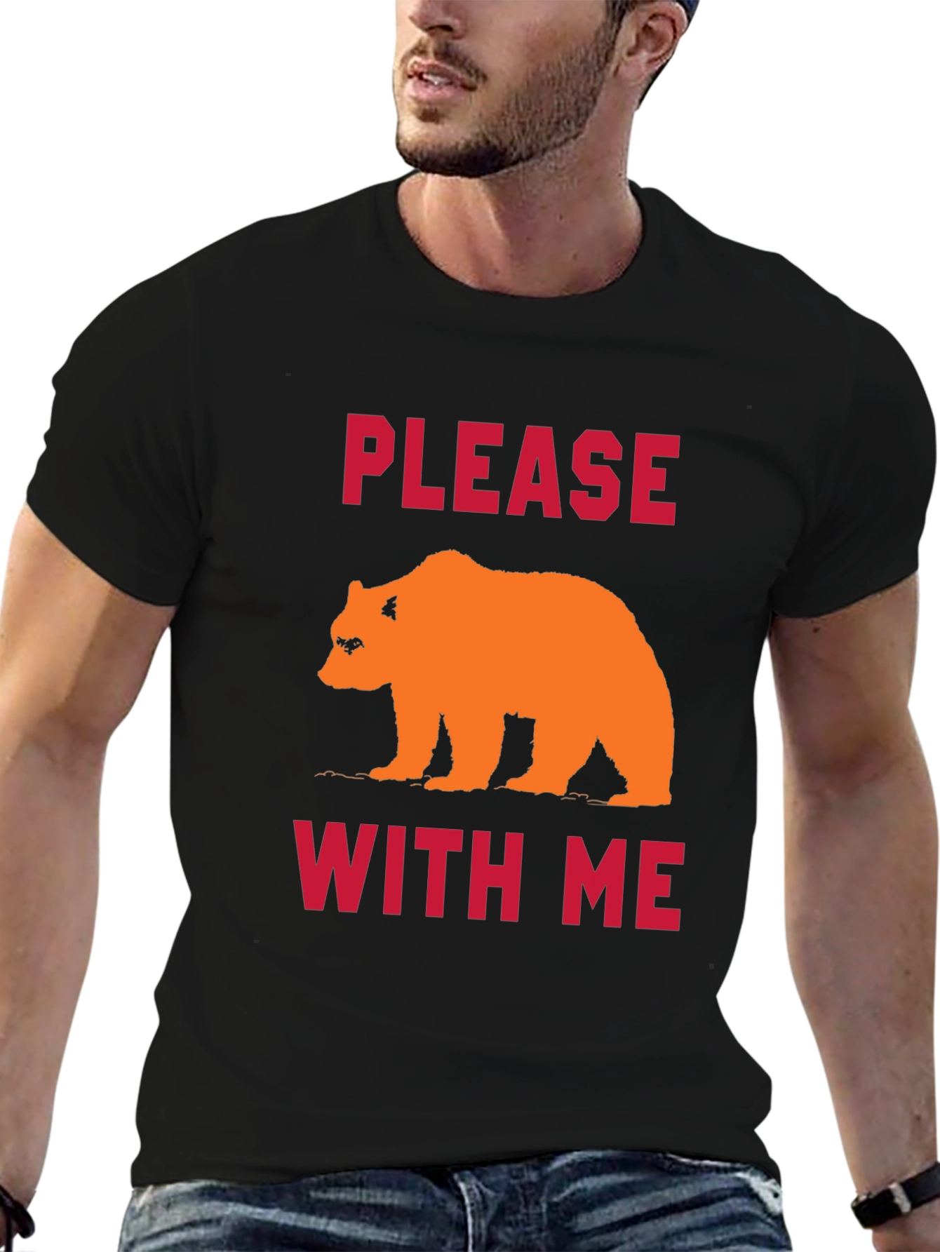 Please Bear With Me Graphic Tee - Black