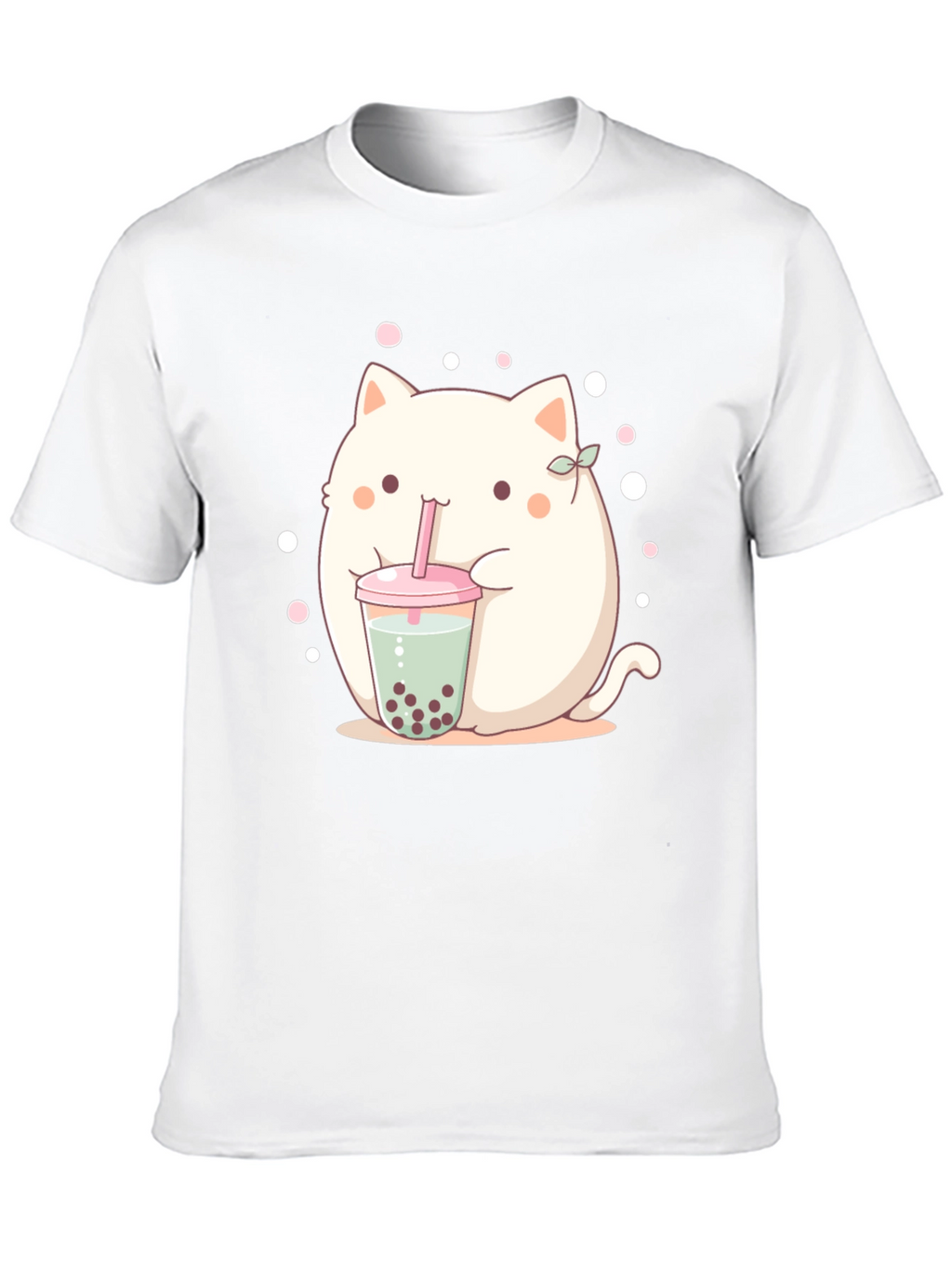 Cute Boba Cat T-Shirt - Kawaii Style