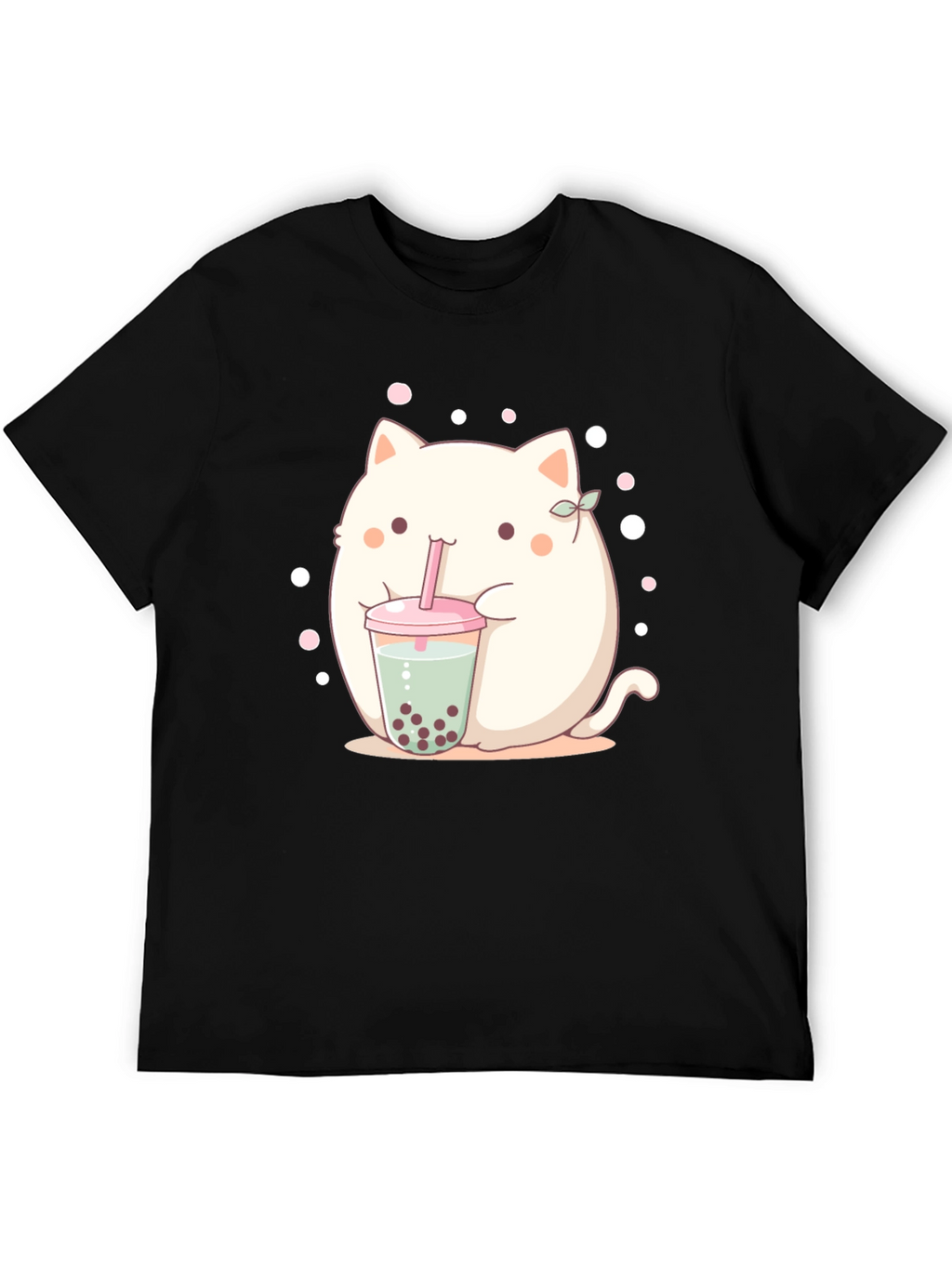 Cute Boba Cat T-Shirt - Kawaii Style