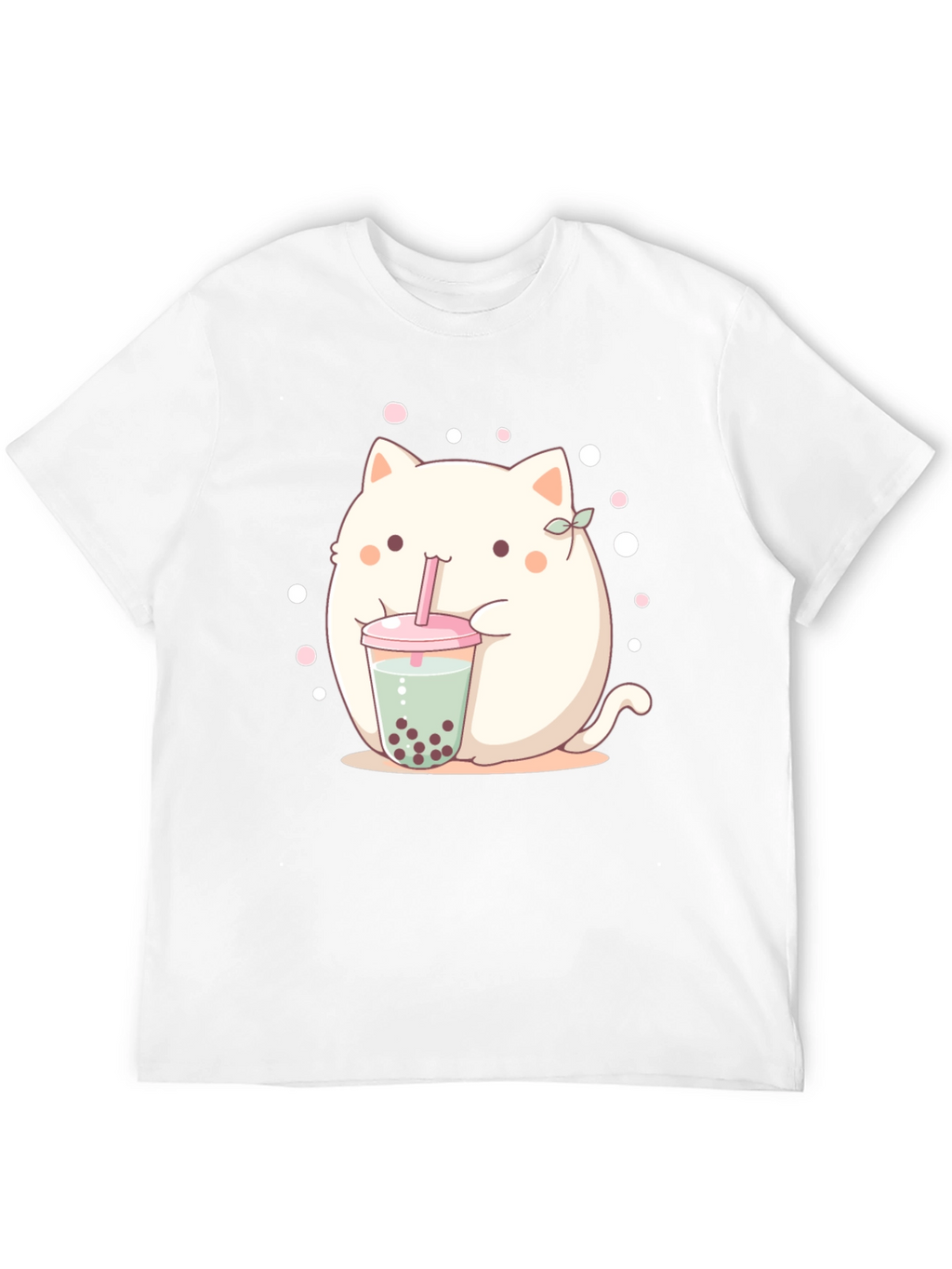 Cute Boba Cat T-Shirt - Kawaii Style