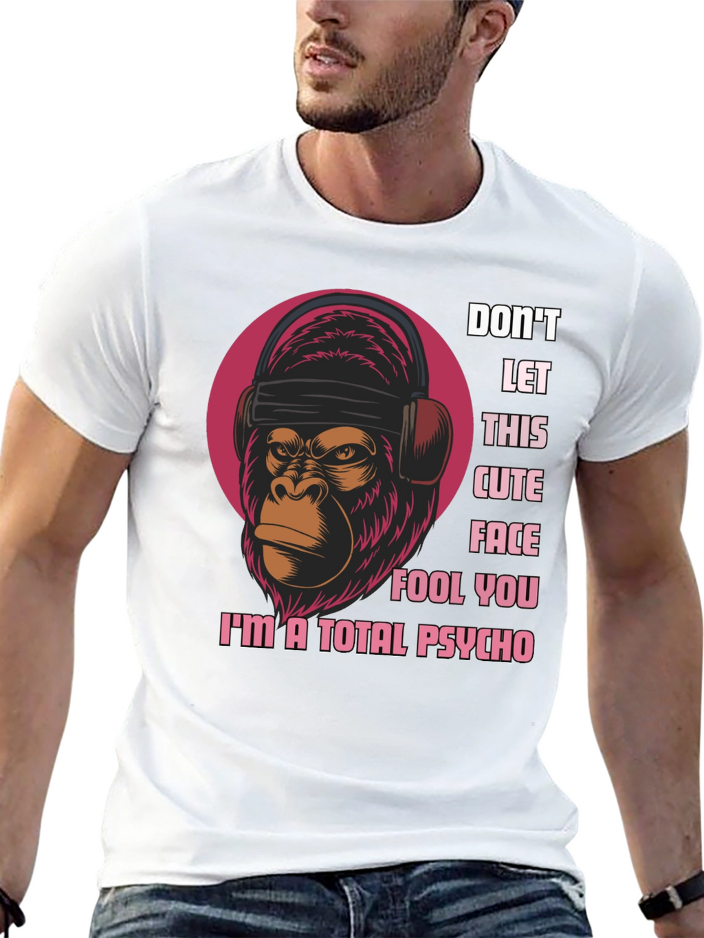Psycho Monkey Graphic T-Shirt