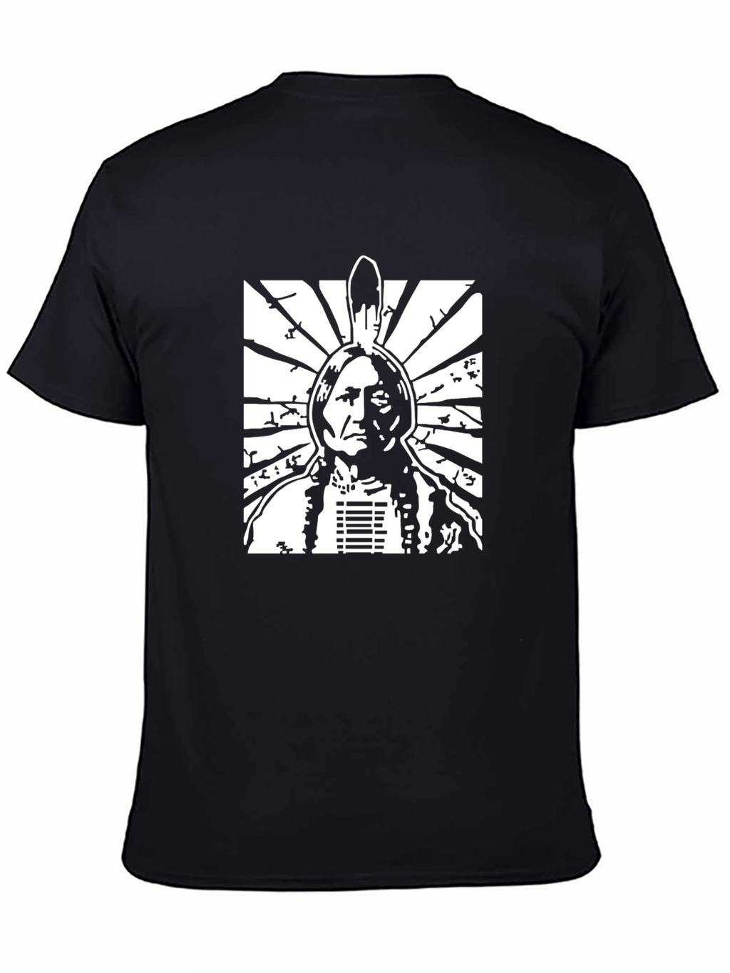 Chief Sitting Bull Black T-Shirt