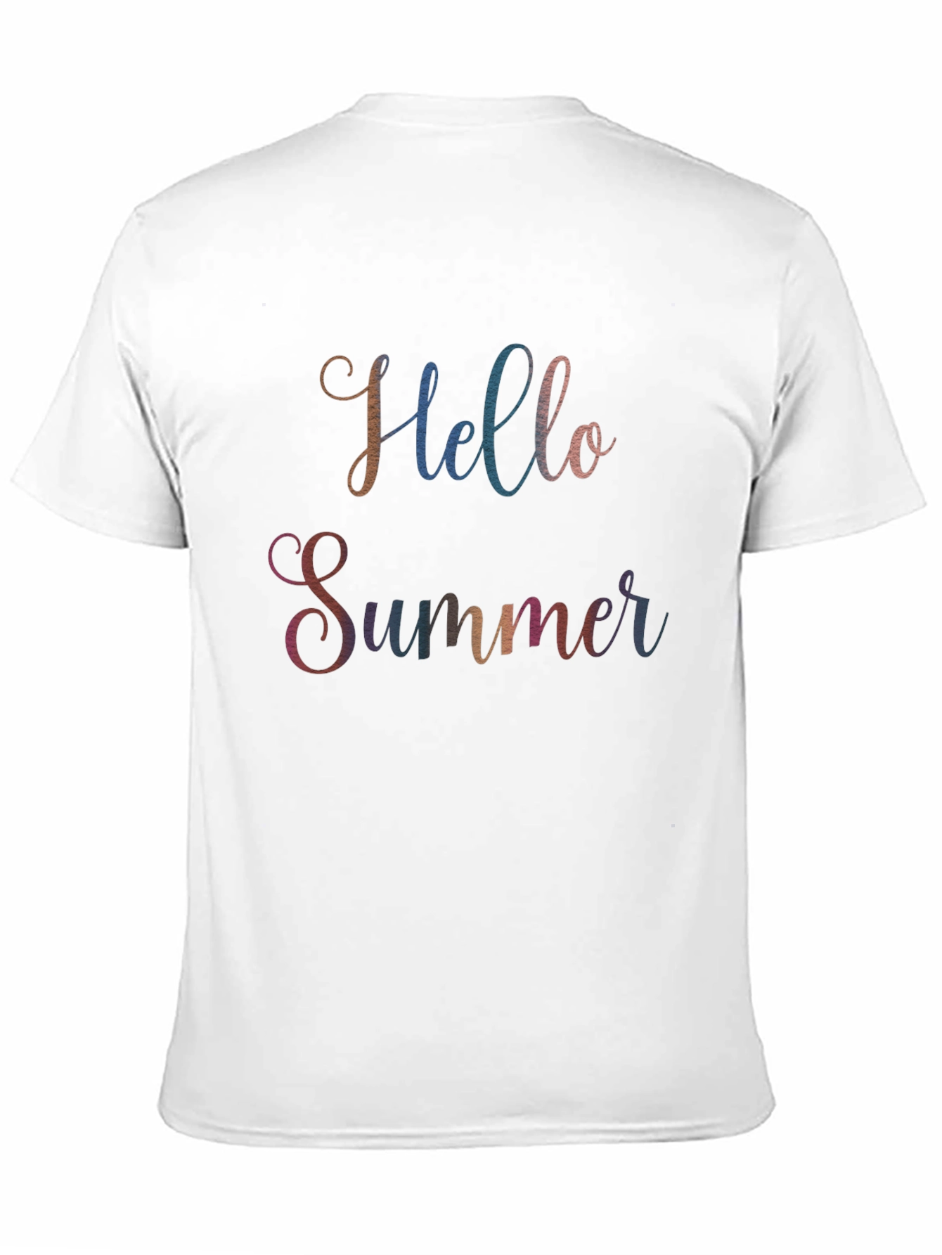 Hello Summer Graphic Tee - Soft Cotton Blend
