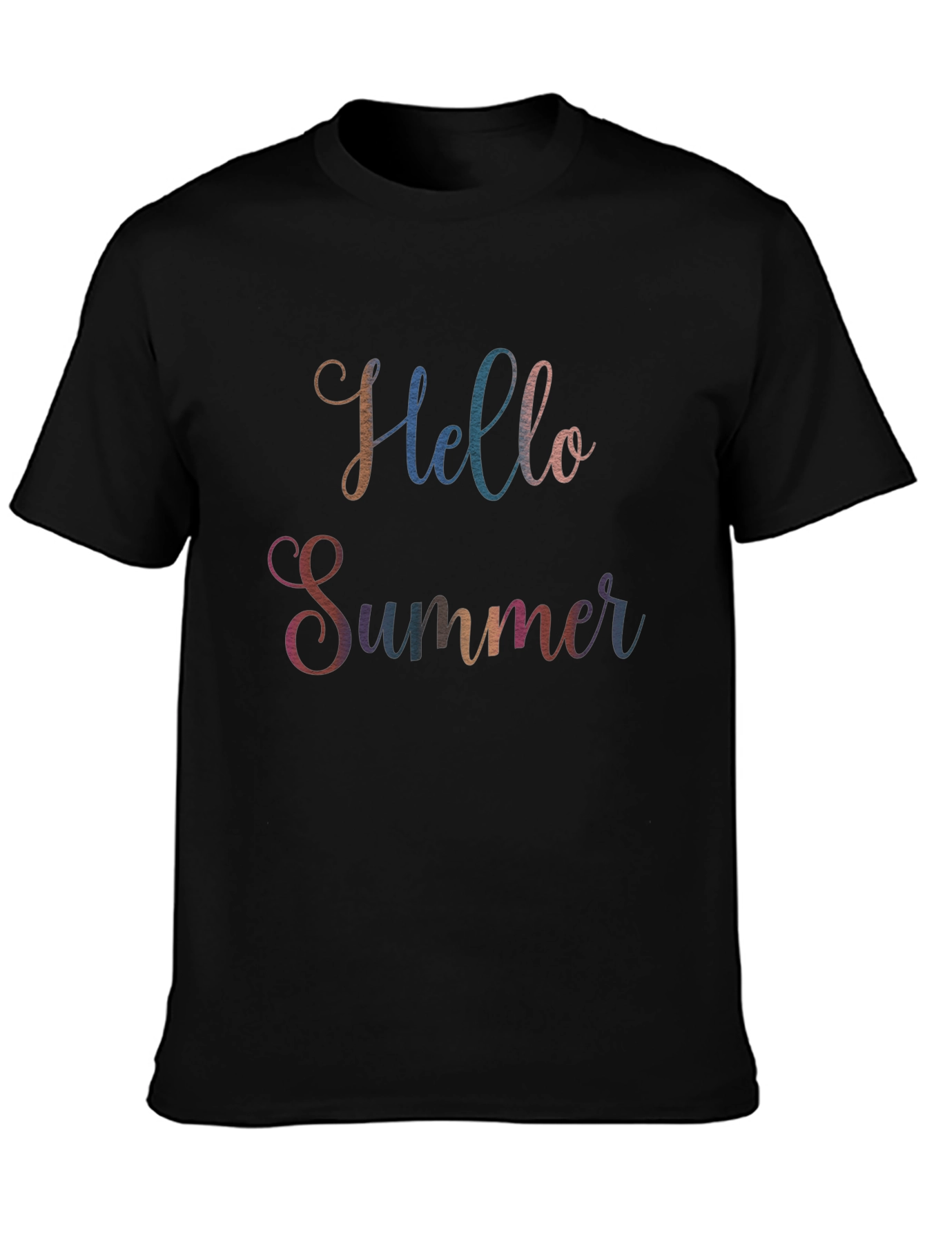 Hello Summer Graphic Tee - Soft Cotton Blend