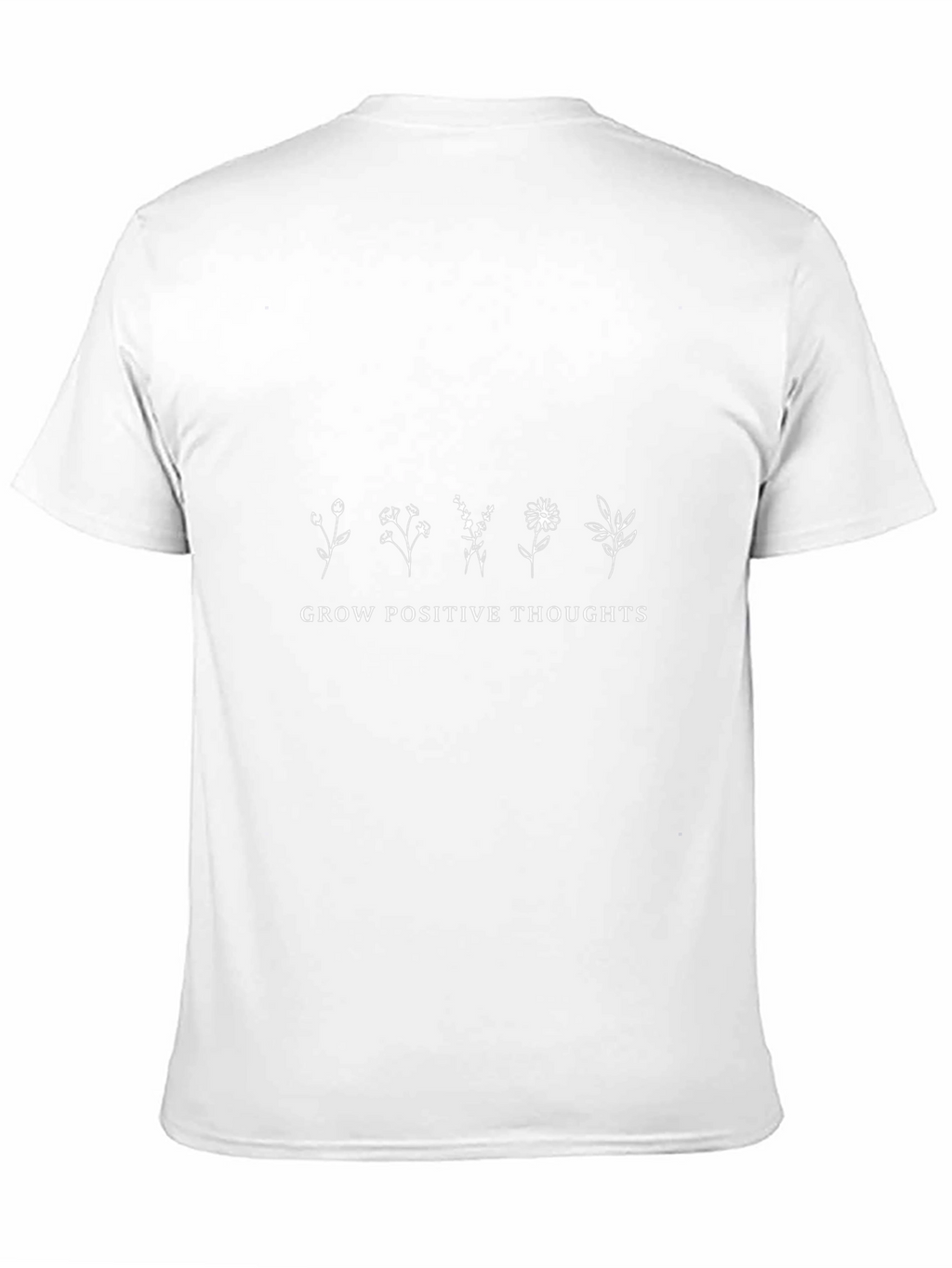 Grow Positive Thoughts Graphic Tee - Black