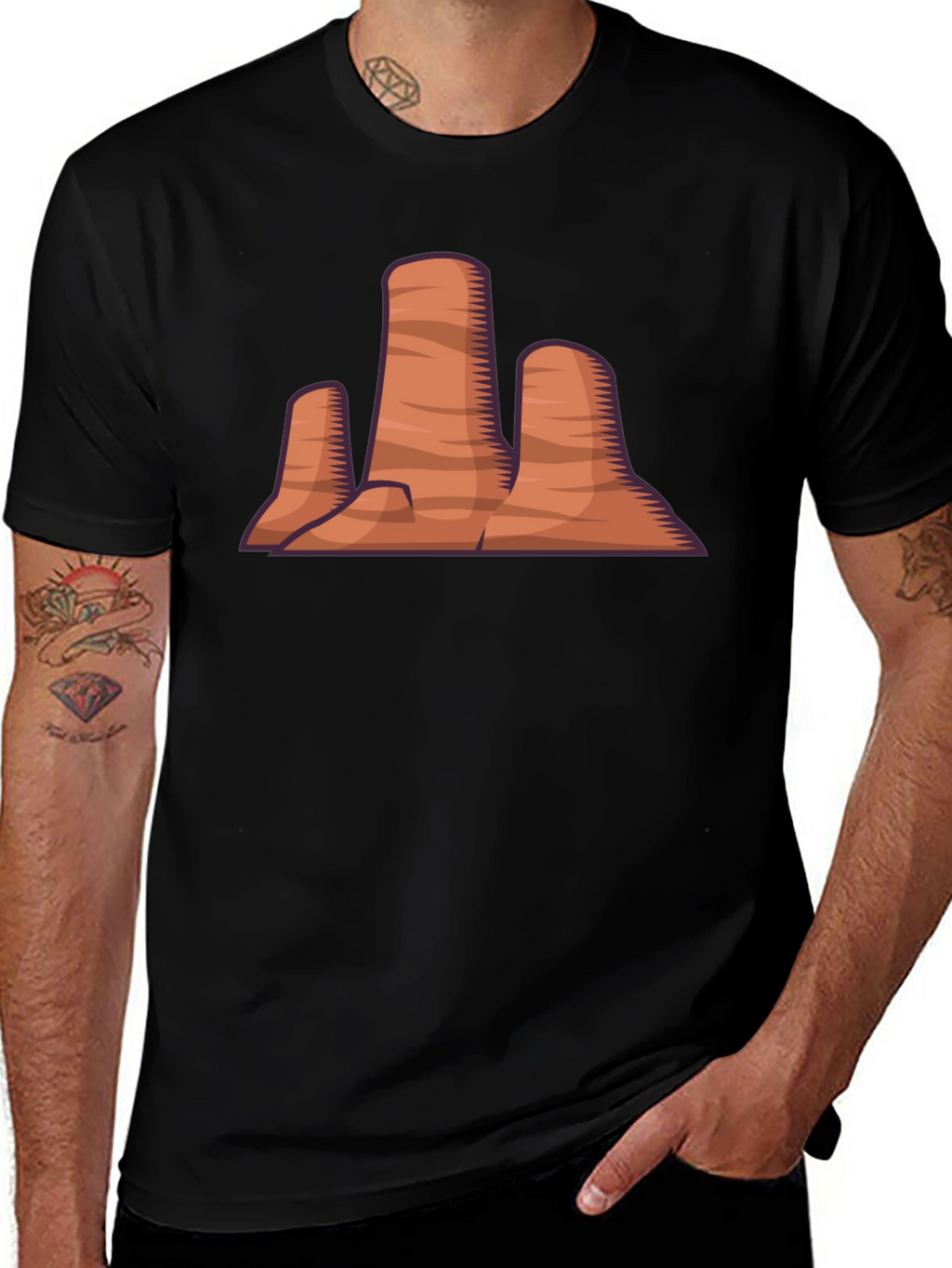Desert Rock Formation Graphic Tee