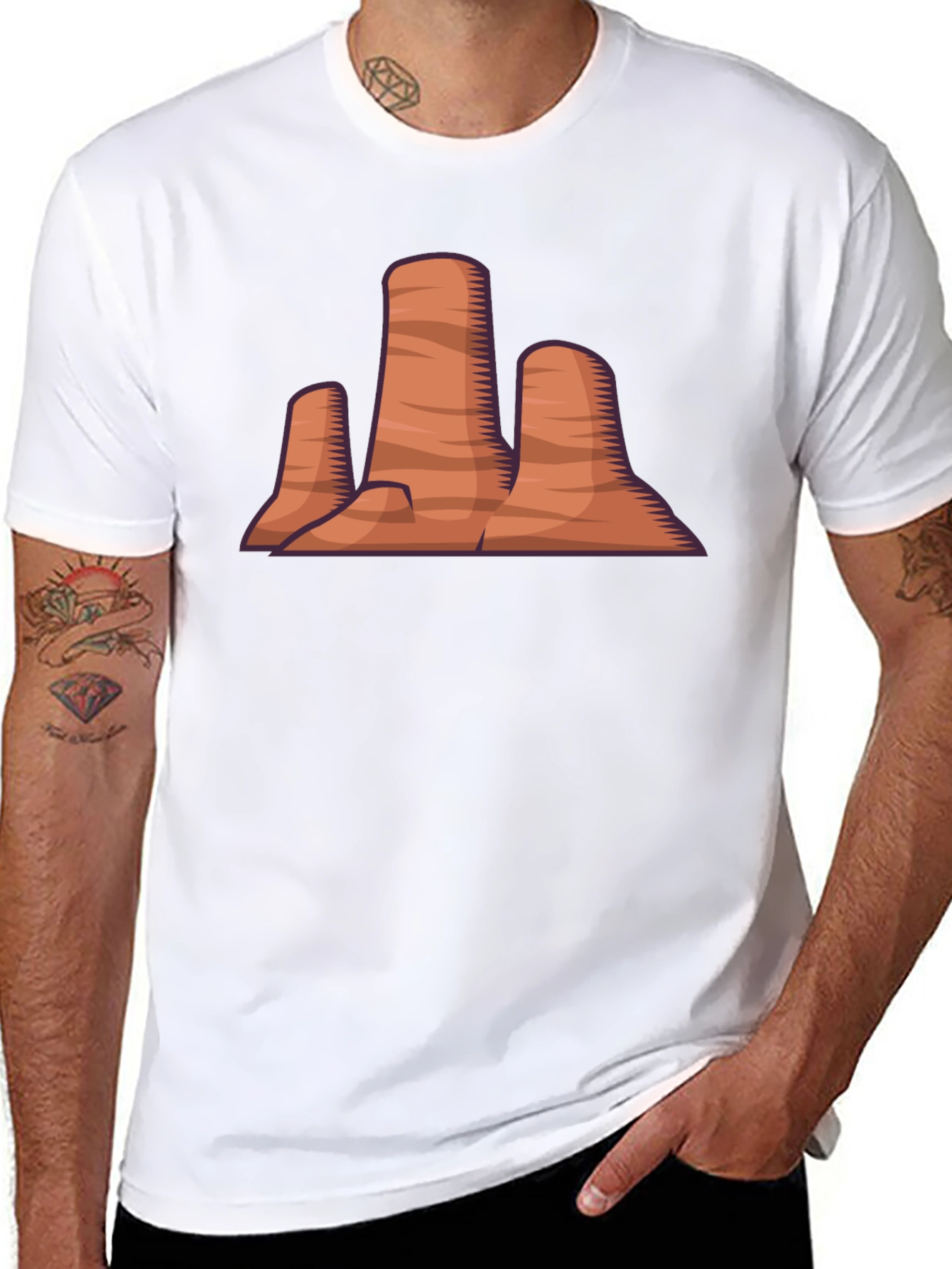 Desert Rock Formation Graphic Tee