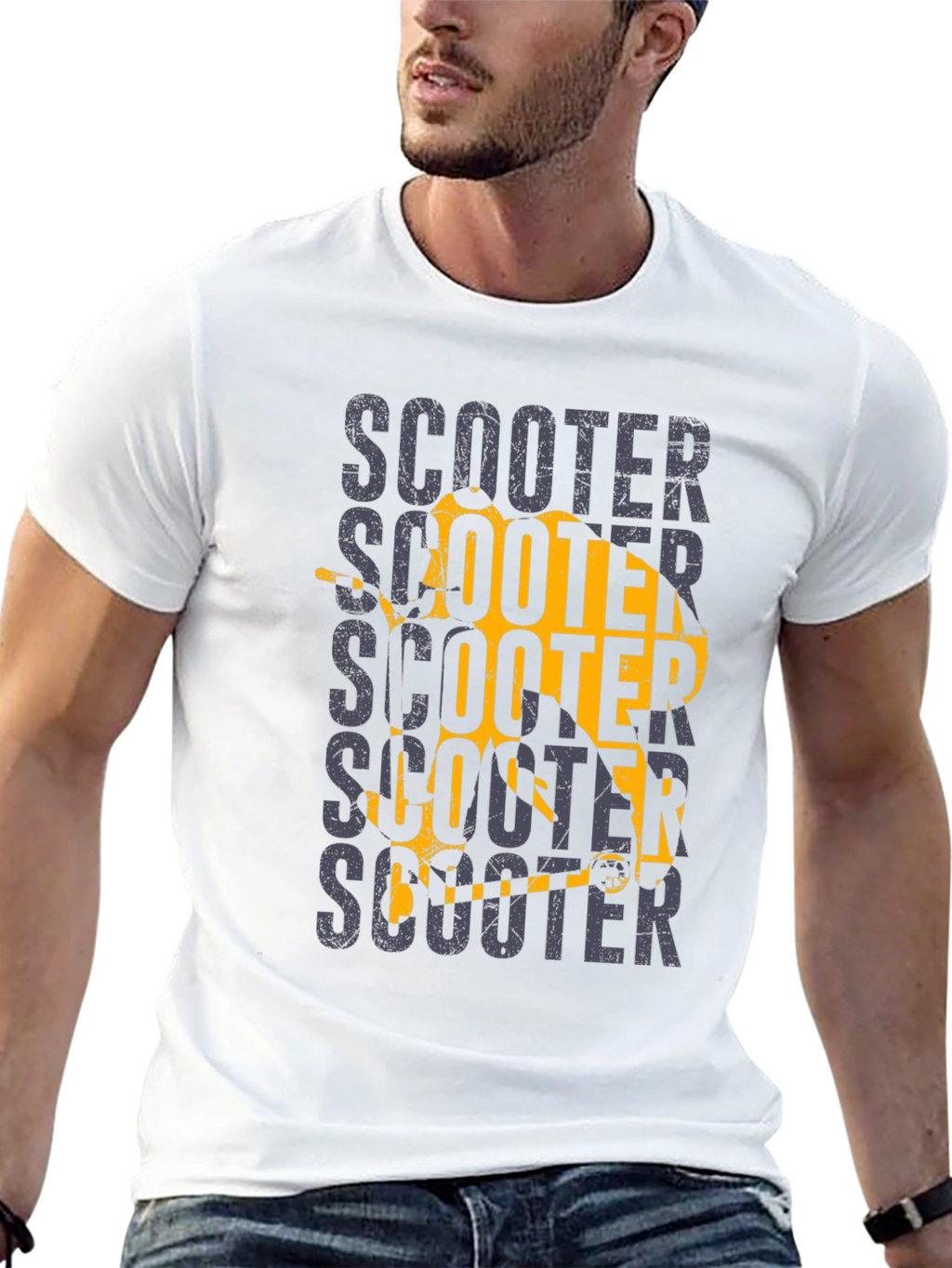 Scooter Graphic Tee - Retro Motorcycle Shirt