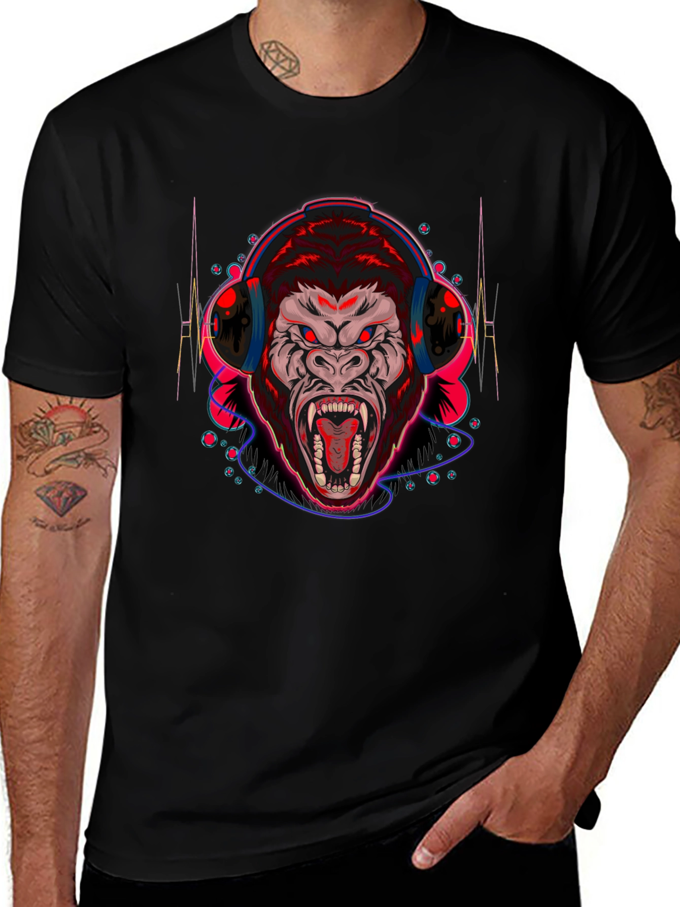 DJ Gorilla Graphic Tee - Loud & Unique Design