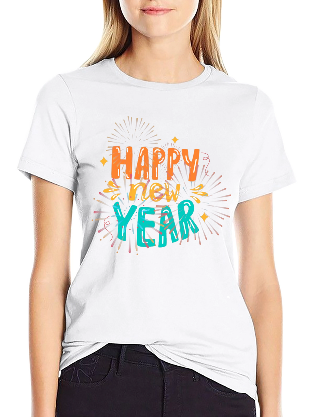 Happy New Year Graphic Tee - Festive Style
