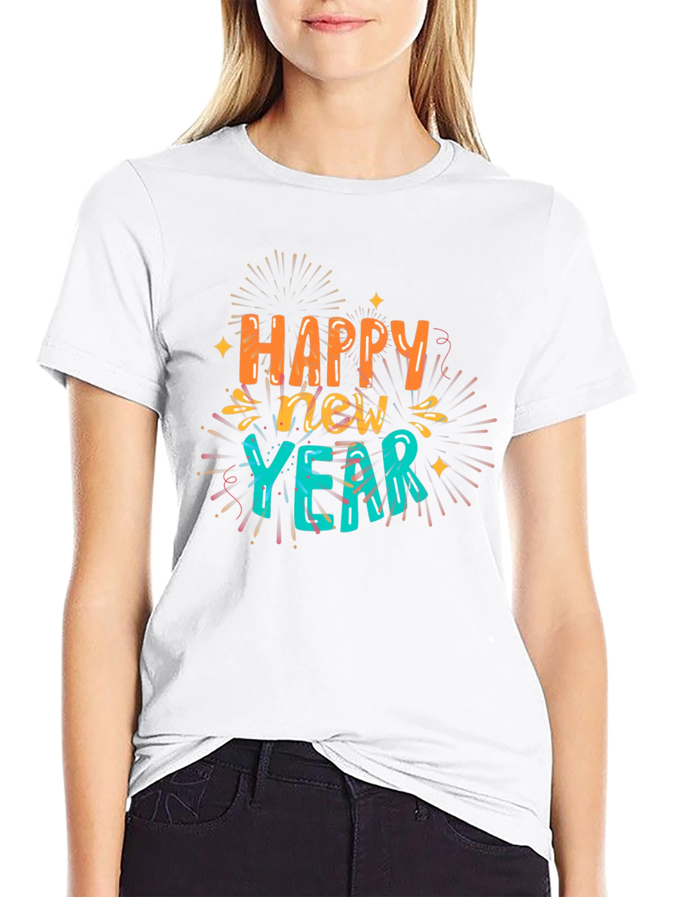 Happy New Year Graphic Tee - Festive Style
