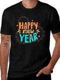 Happy New Year Graphic Tee - Festive Style