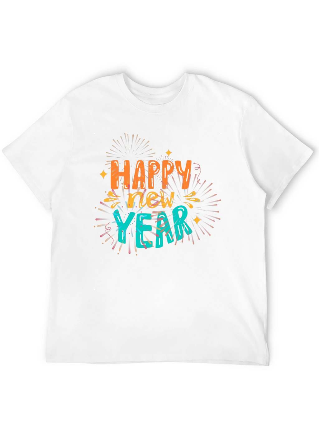 Happy New Year Graphic Tee - Festive Style