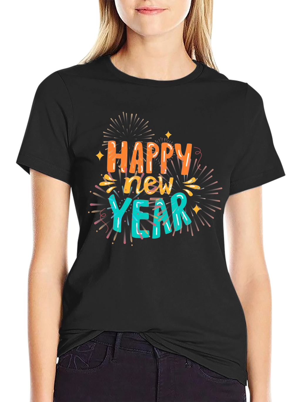 Happy New Year Graphic Tee - Festive Style
