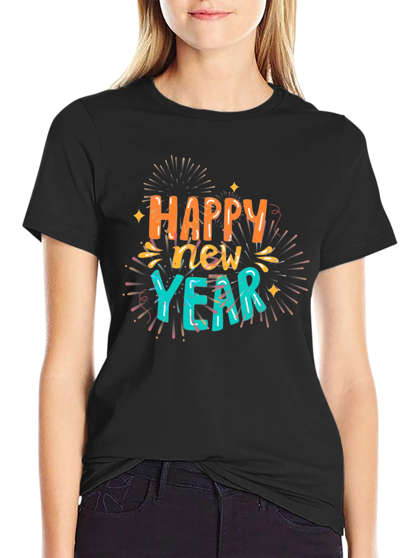 Happy New Year Graphic Tee - Festive Style