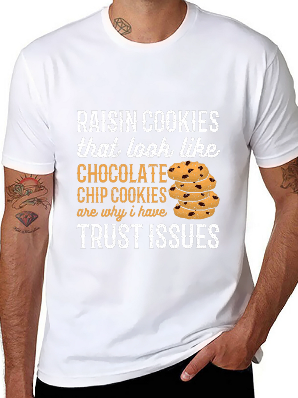 Funny Raisin Cookie Trust Issues T-Shirt