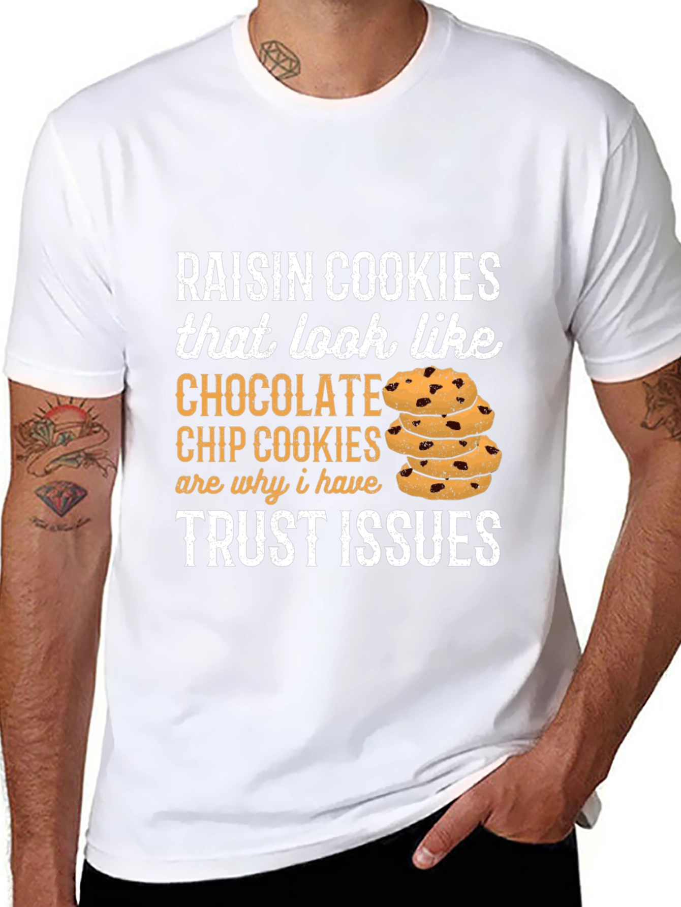 Funny Raisin Cookie Trust Issues T-Shirt