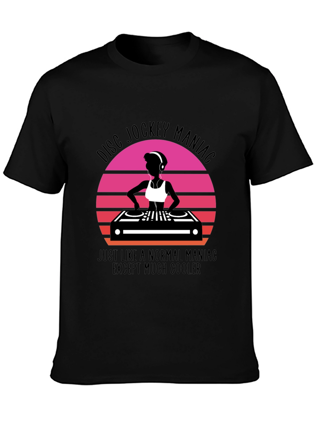 Disc Jockey Maniac Graphic Tee