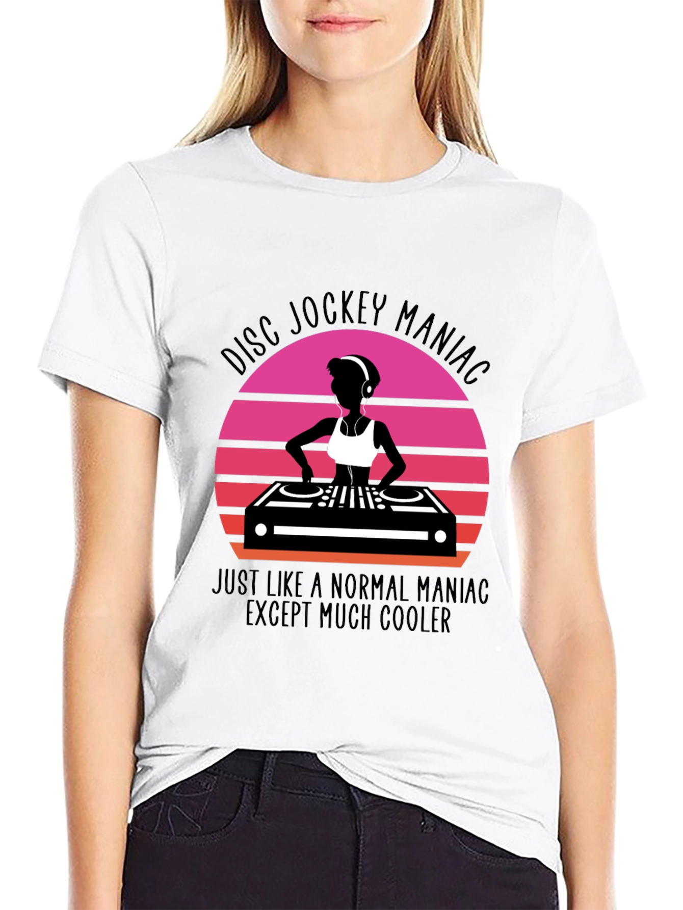 Disc Jockey Maniac Graphic Tee
