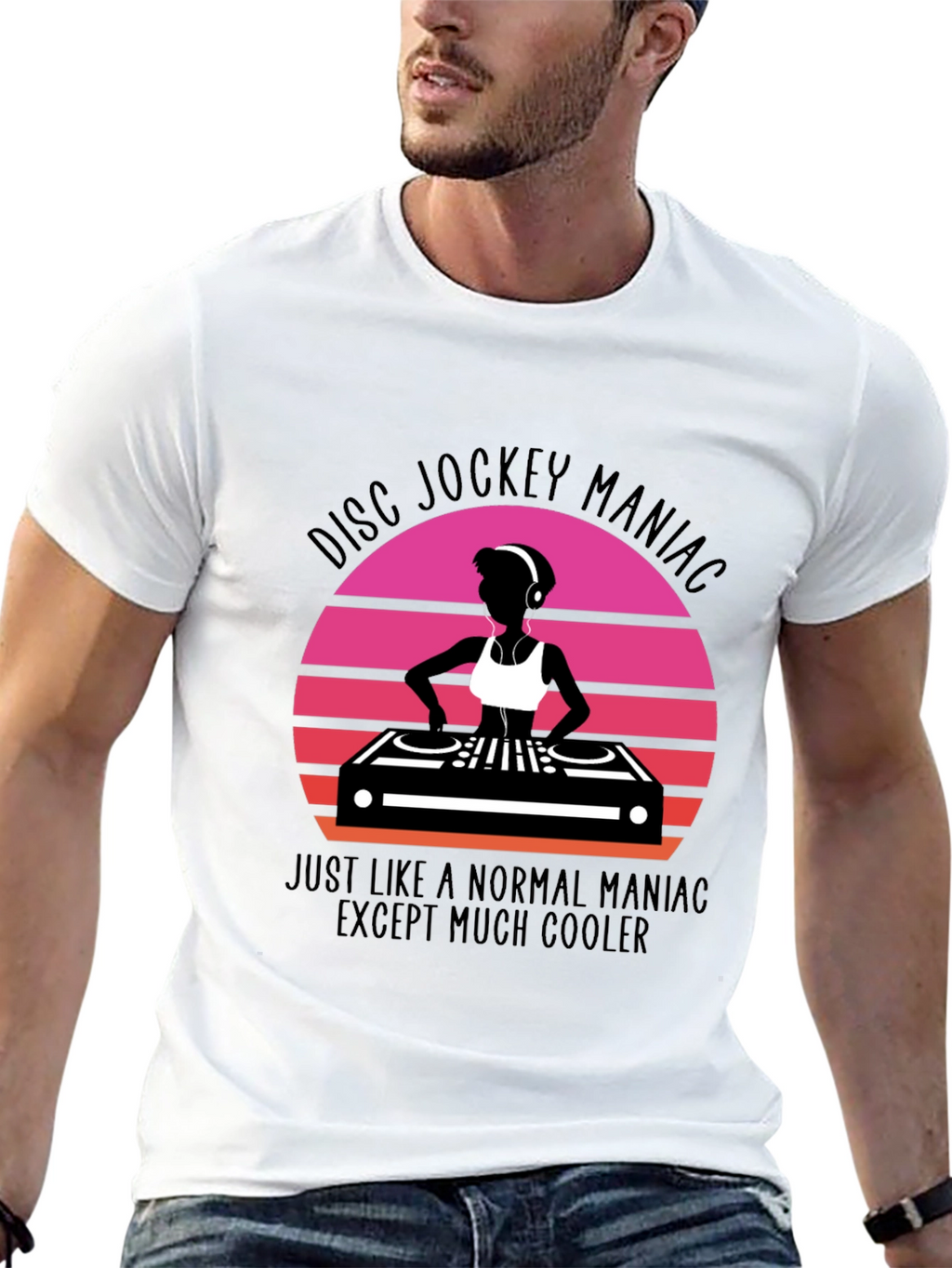 Disc Jockey Maniac Graphic Tee