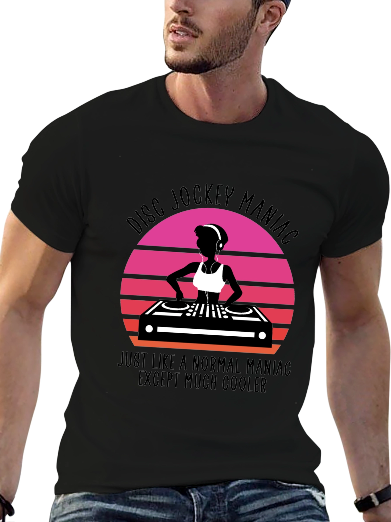 Disc Jockey Maniac Graphic Tee