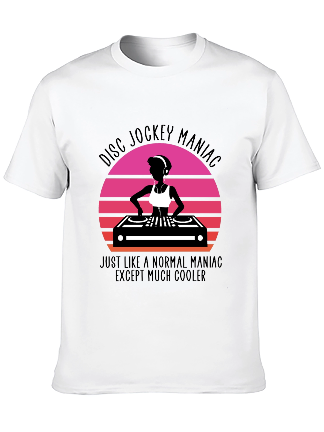 Disc Jockey Maniac Graphic Tee