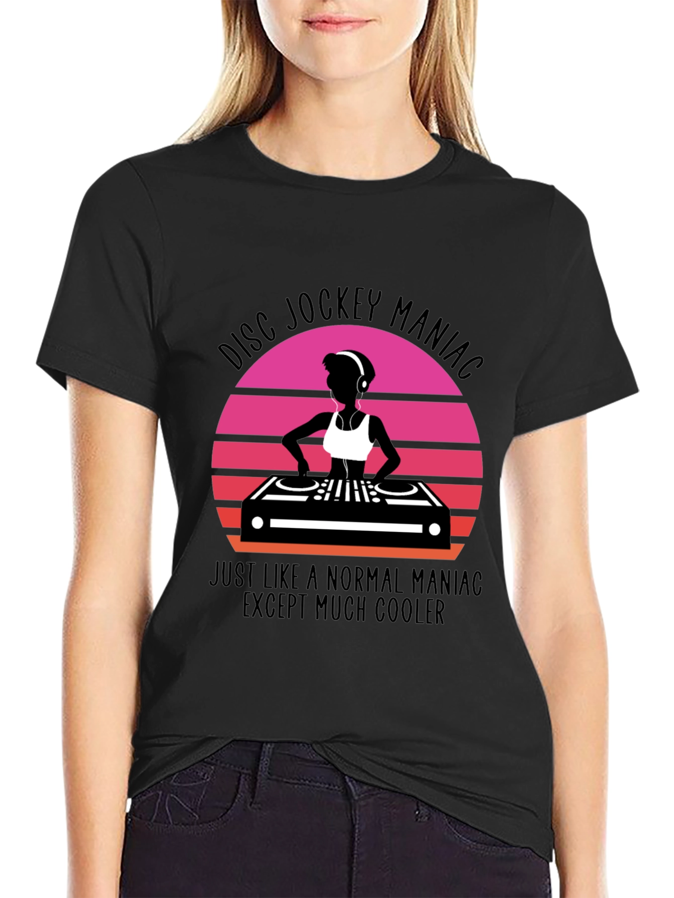 Disc Jockey Maniac Graphic Tee