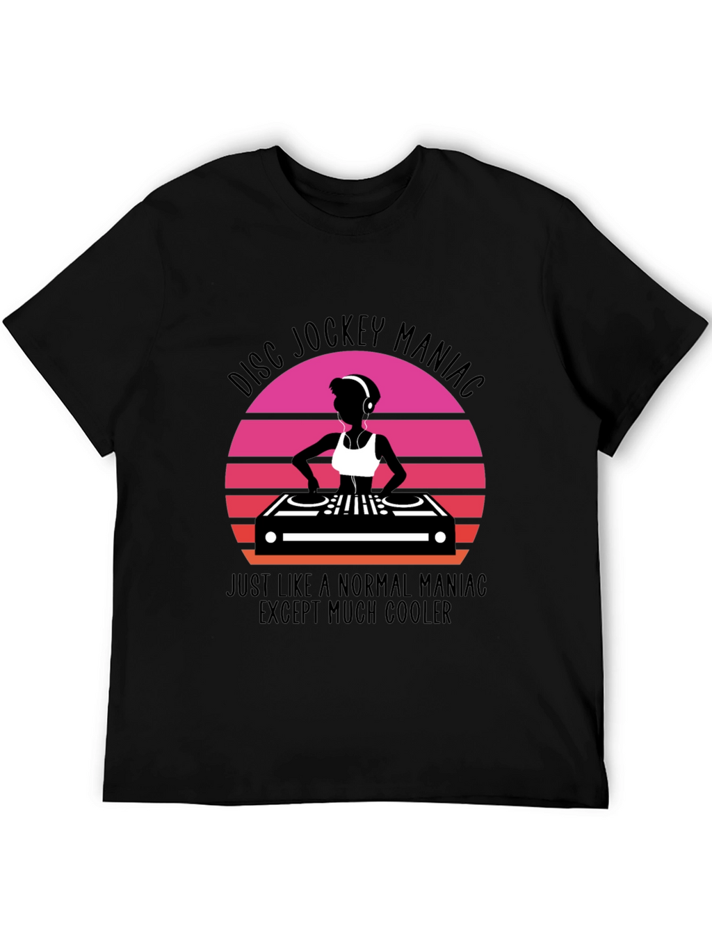 Disc Jockey Maniac Graphic Tee