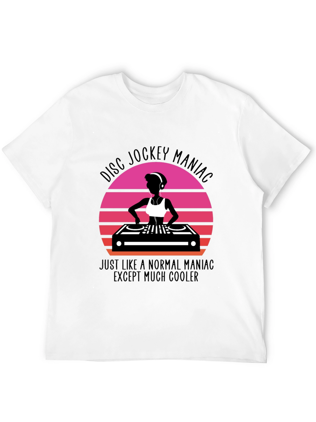 Disc Jockey Maniac Graphic Tee