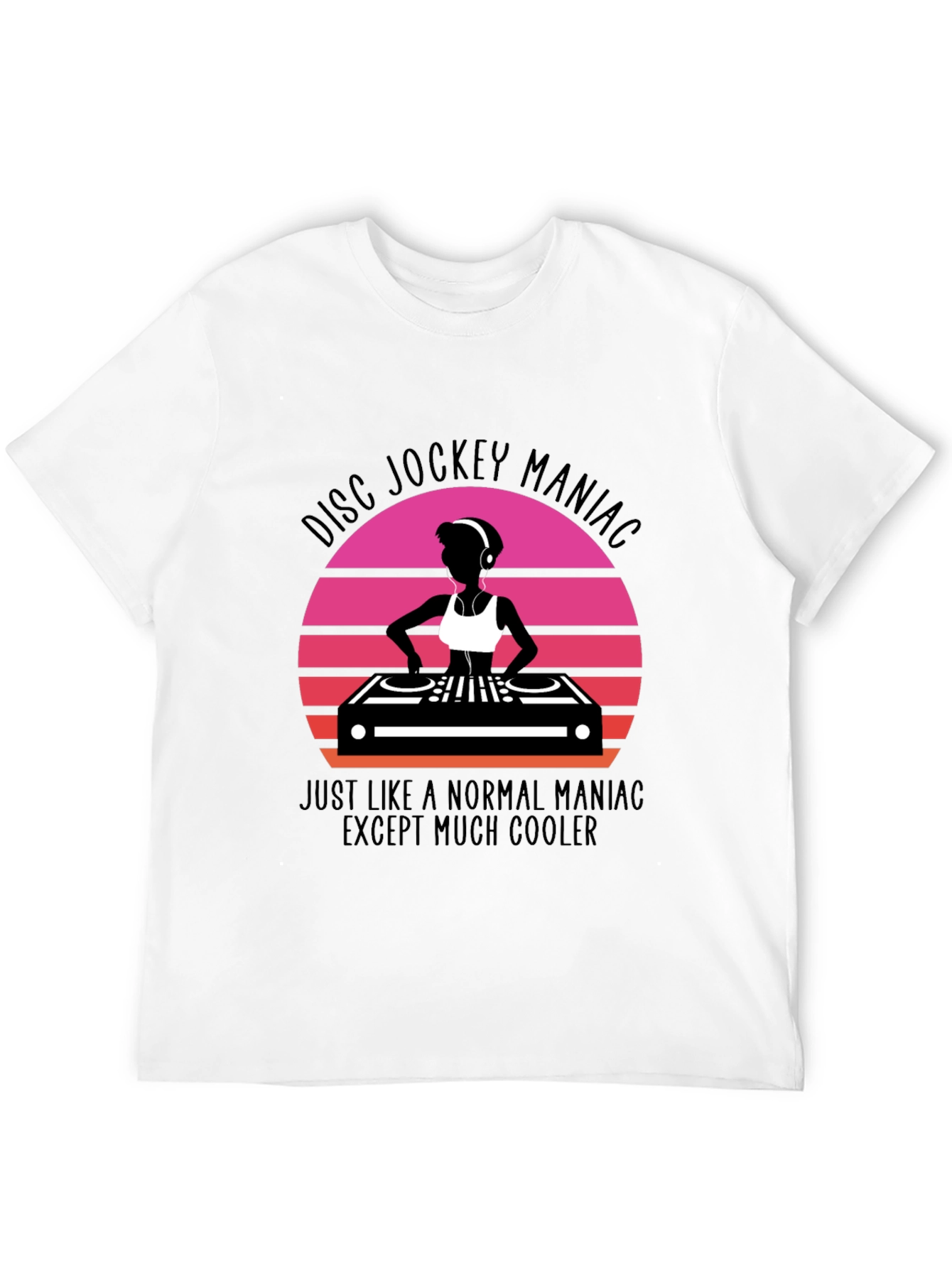 Disc Jockey Maniac Graphic Tee