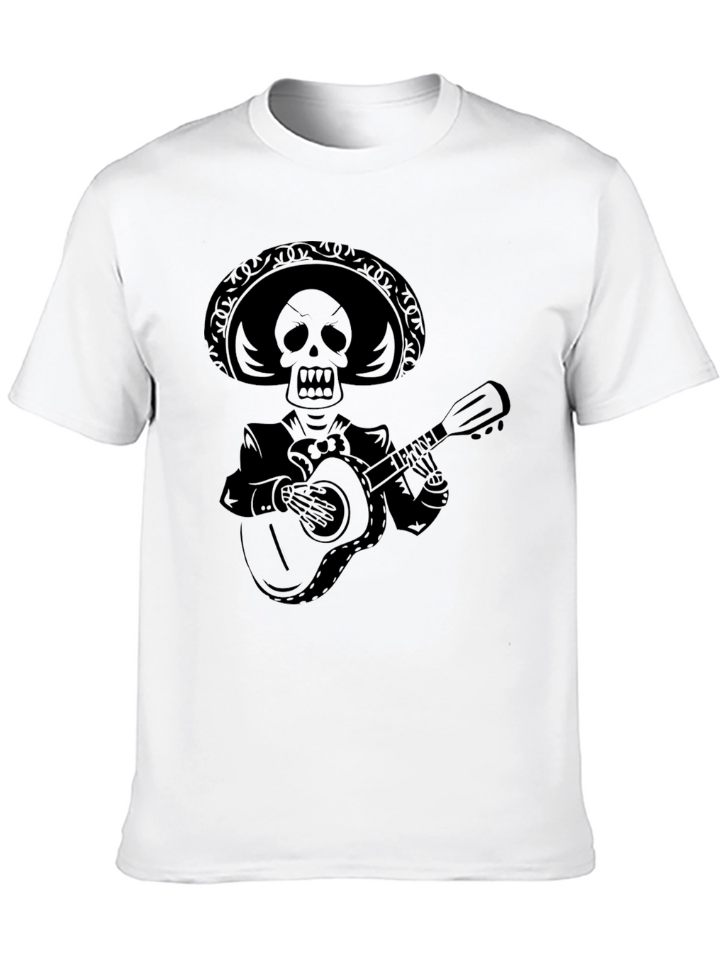 Skeleton Mariachi Black T-Shirt