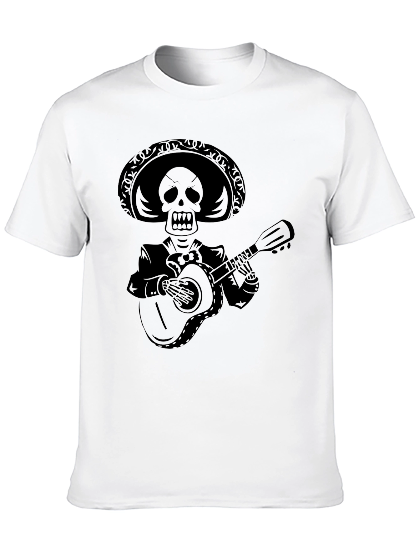 Skeleton Mariachi Black T-Shirt