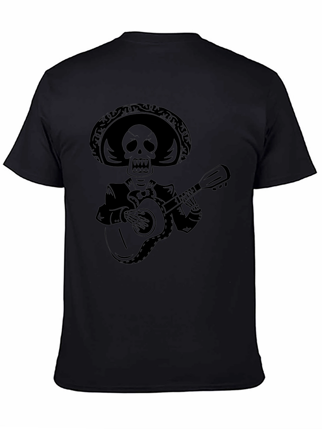 Skeleton Mariachi Black T-Shirt