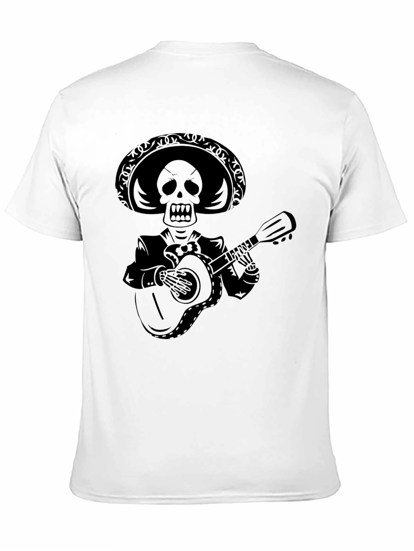 Skeleton Mariachi Black T-Shirt