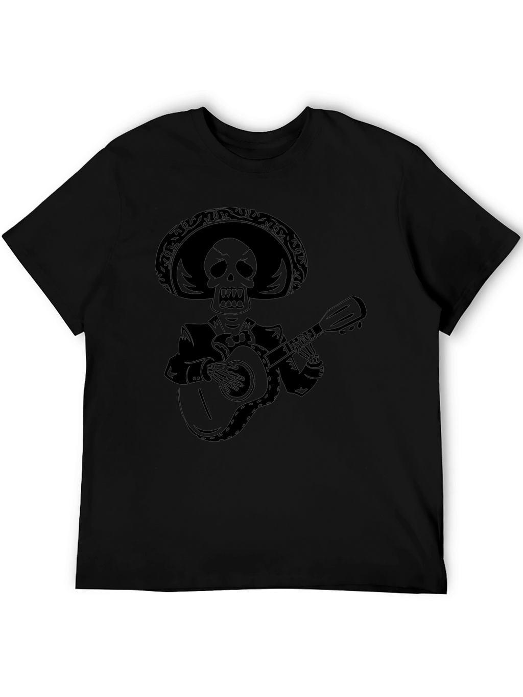 Skeleton Mariachi Black T-Shirt