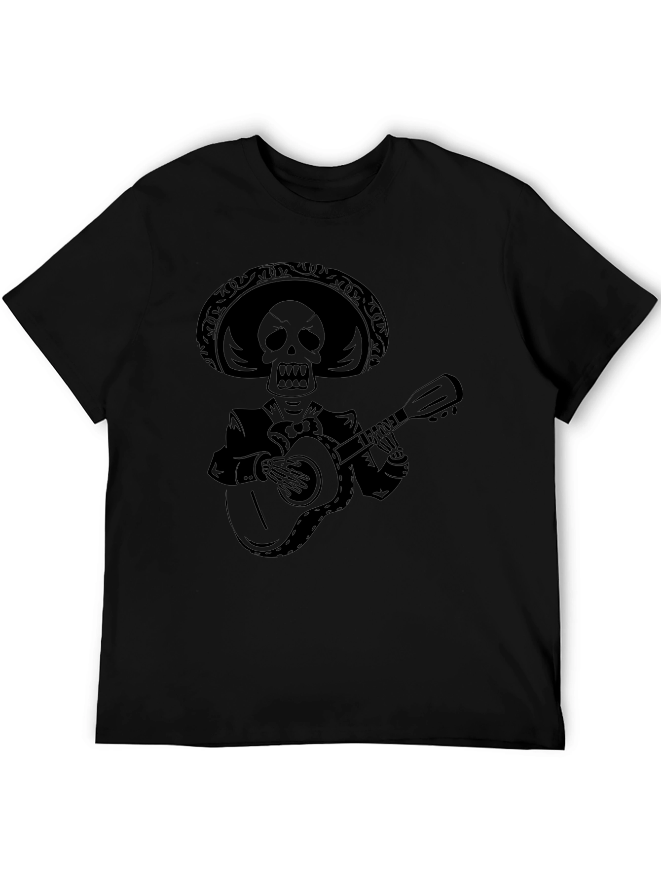 Skeleton Mariachi Black T-Shirt