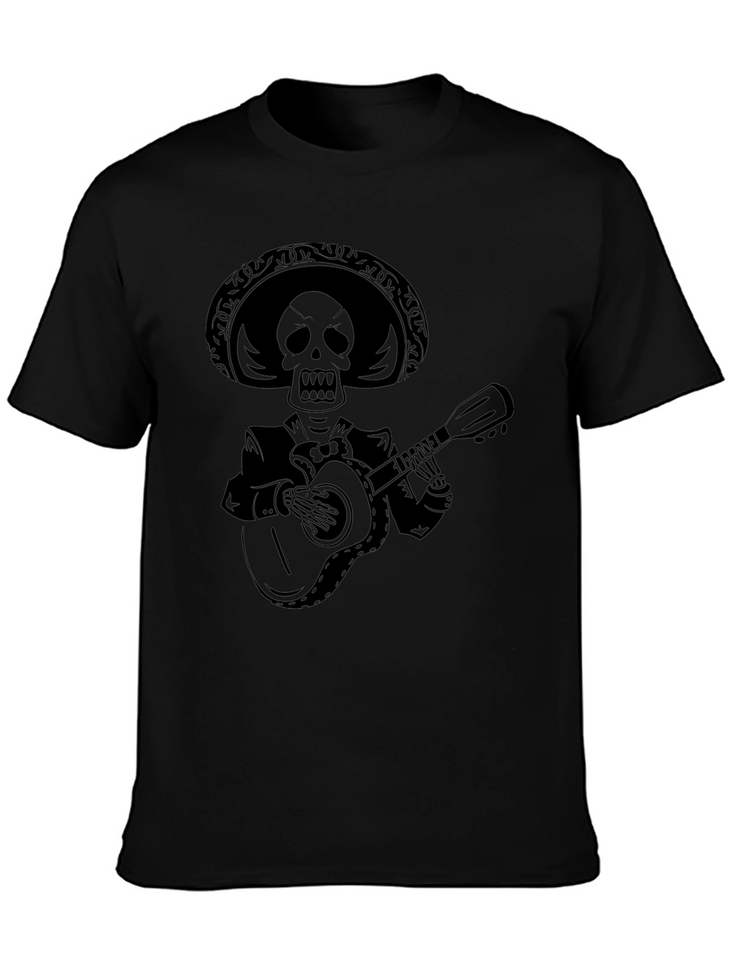 Skeleton Mariachi Black T-Shirt