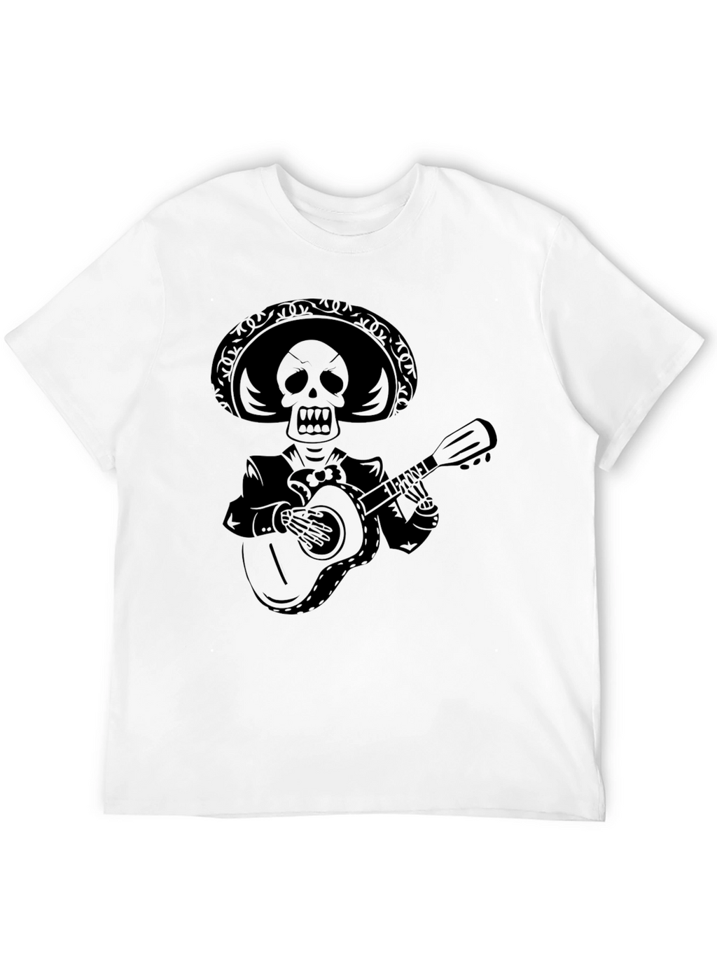 Skeleton Mariachi Black T-Shirt