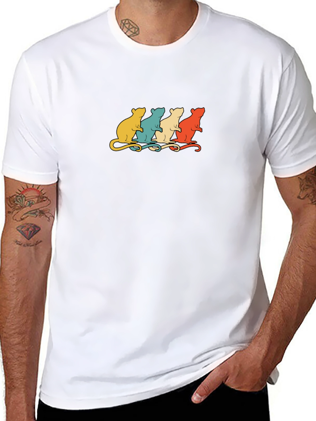Retro Rat Pack T-Shirt - Stylish & Unique