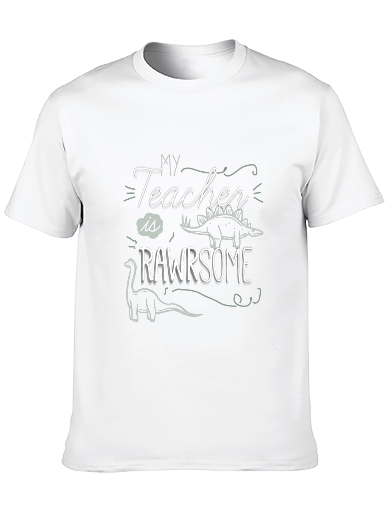 My Teacher is RAWRsome T-Shirt - Dinosaur Tee