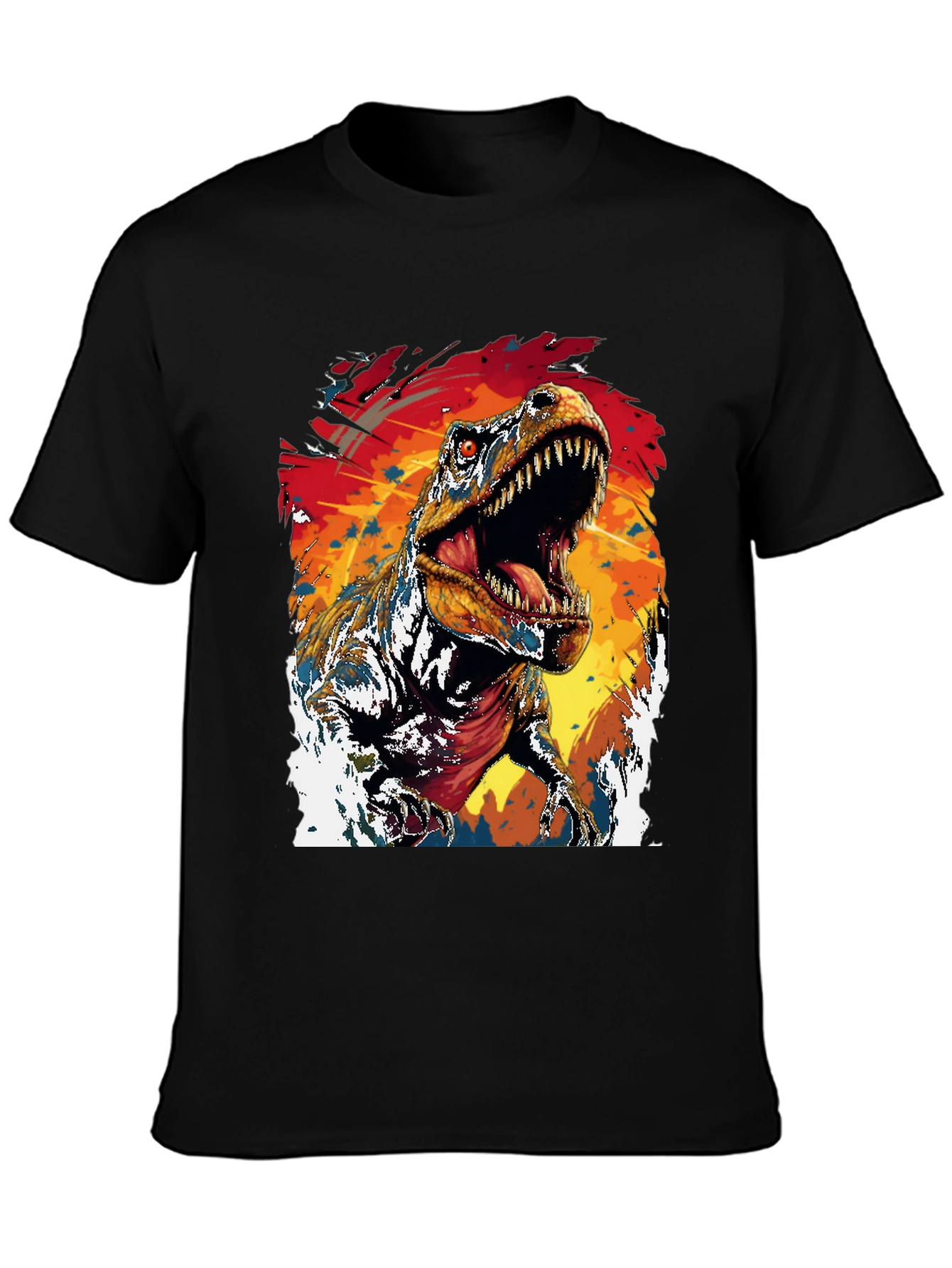 Dino Roar Graphic Tee - Black T-Shirt
