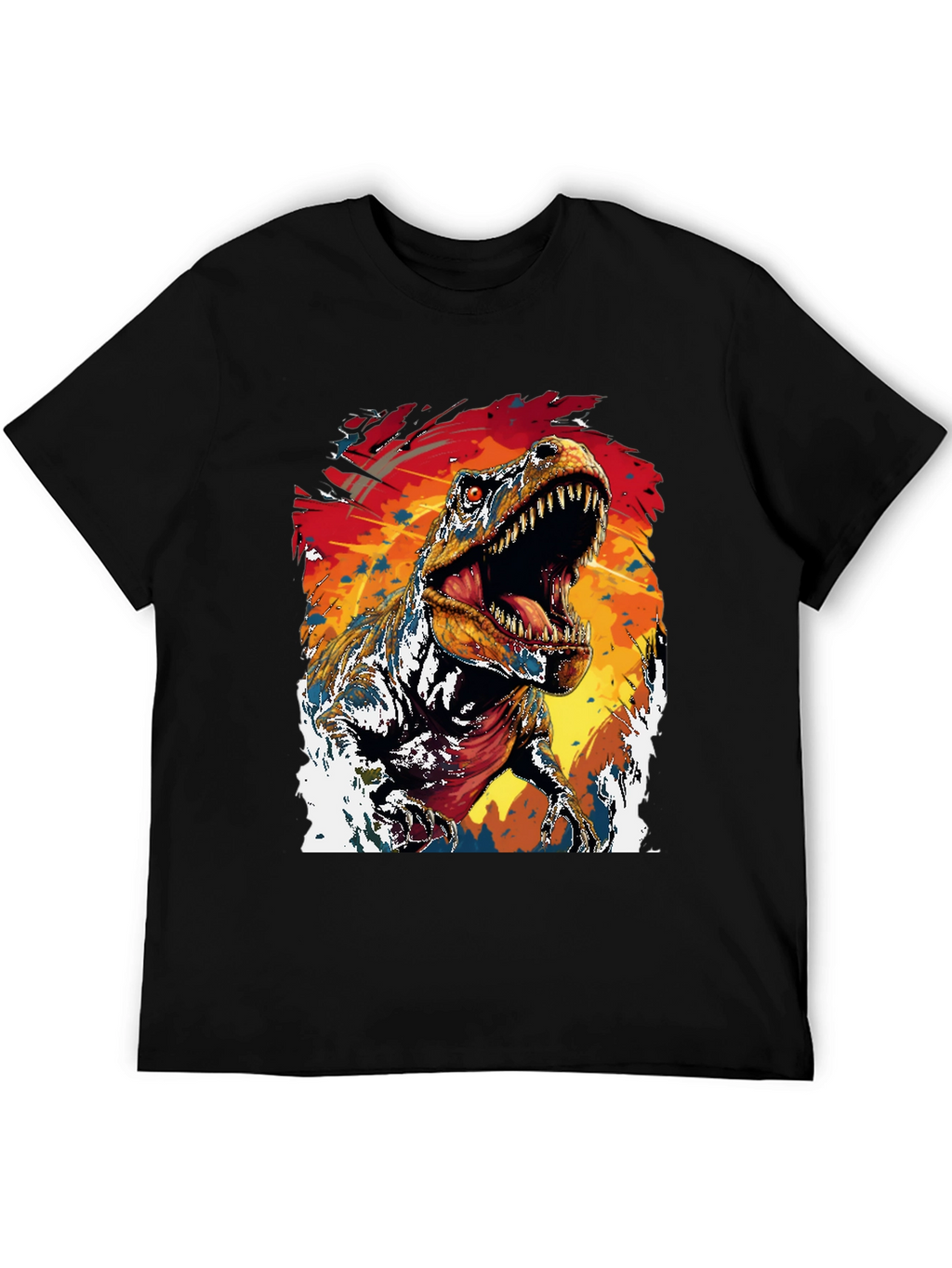 Dino Roar Graphic Tee - Black T-Shirt