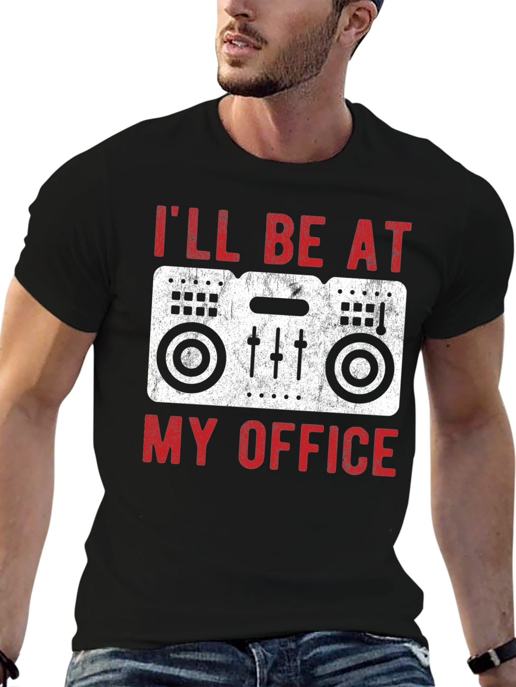 DJ Office T-Shirt - Music Mixer Graphic Tee