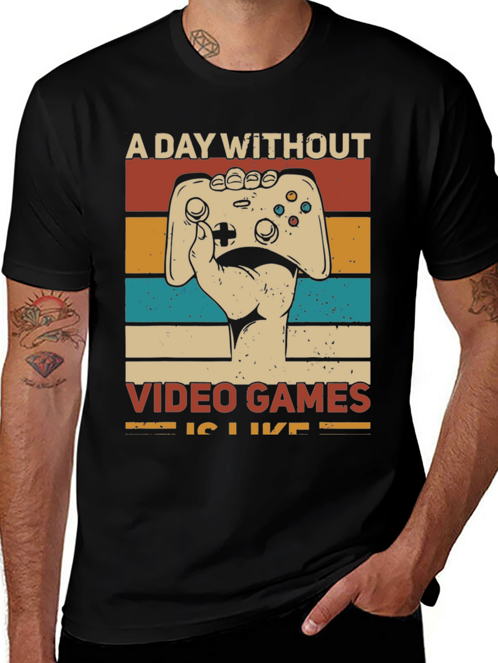 Retro Gamer T-Shirt - A Day Without Video Games