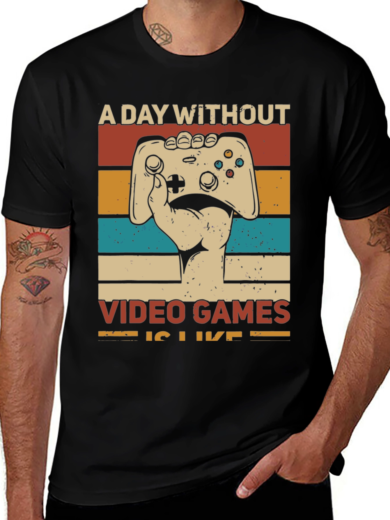 Retro Gamer T-Shirt - A Day Without Video Games